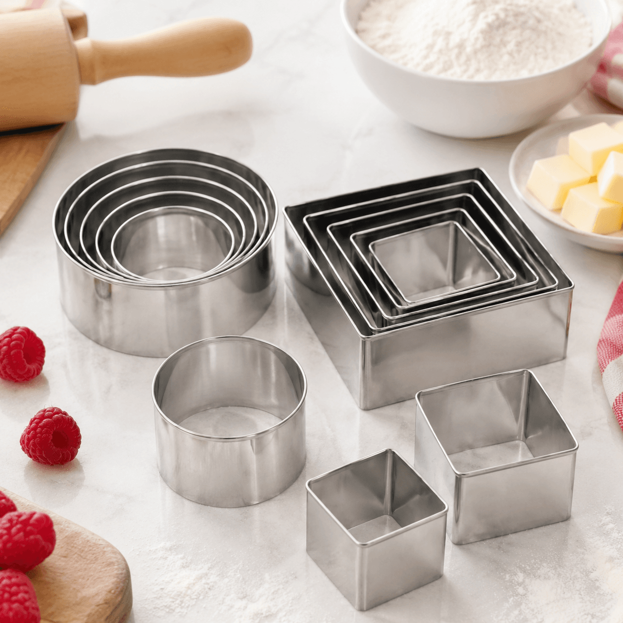 Cookie Cutter Plain Set – bakery prep tool