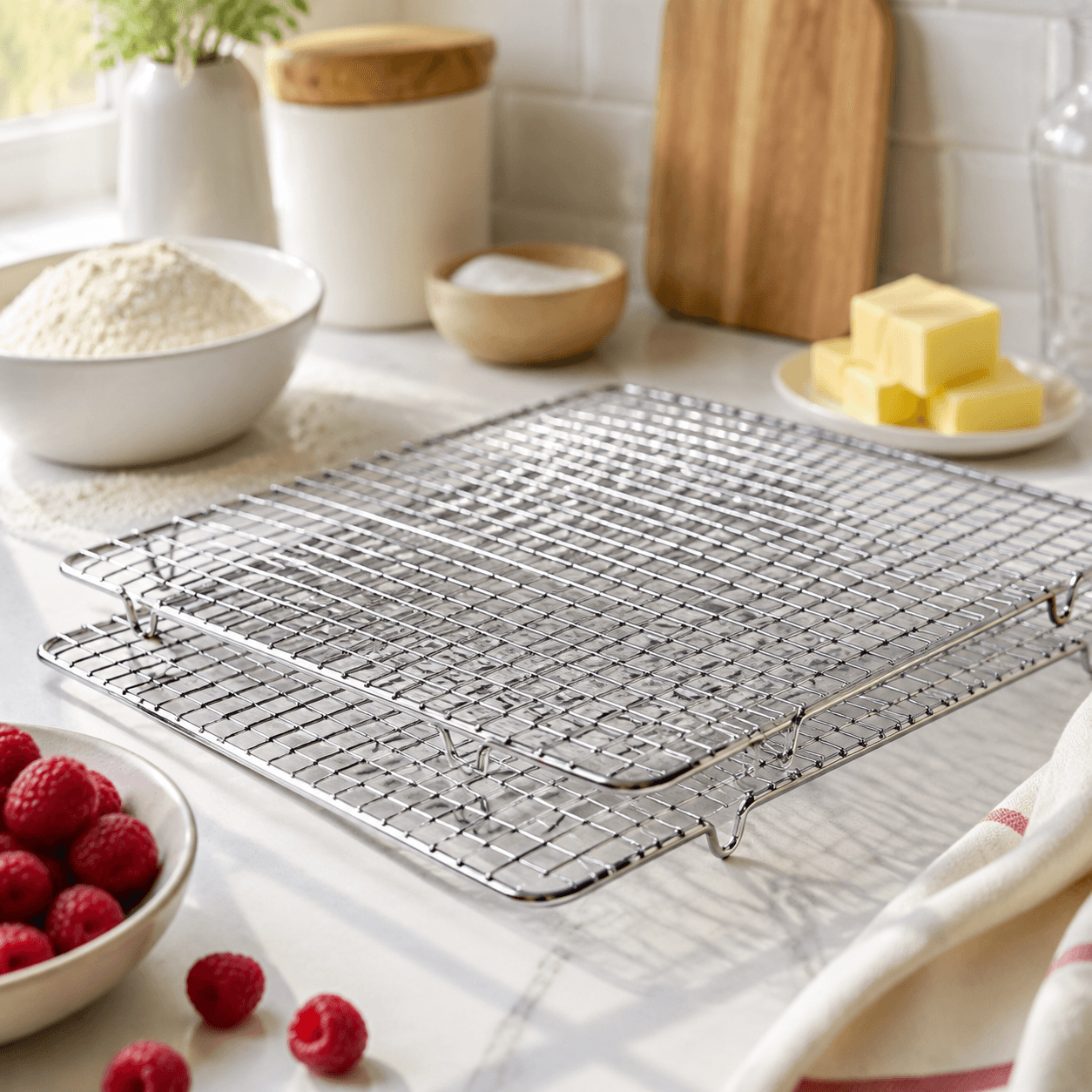 Cooling Rack Set (2) in use